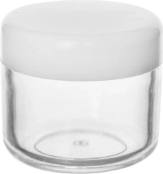 Bouchon de sécurité pour crème 20 ml – petit pot de voyage transparent