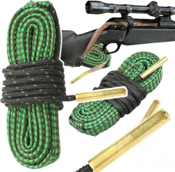 Cordon de nettoyage pour canon avec brosses en laiton intégrées 5.56/.223/.22