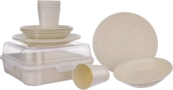 Set de pique-nique en plastique 13 pièces avec boîte de transport ORION