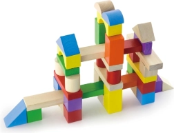 Blocs de construction en bois – 100 pièces dans un seau