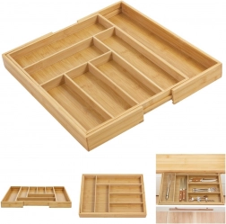 organiseur extensible en bambou pour tiroir à couverts GreenBlue