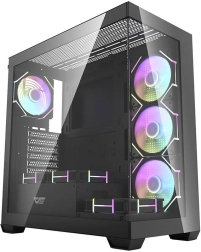 Boîtier PC Darkflash DS900, noir, avec 7 ventilateurs ARGB