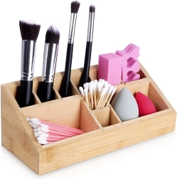 Organiseur à cosmétiques en bambou Eleganza
