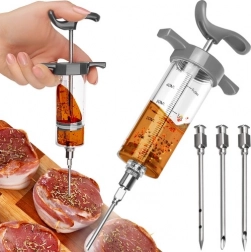 Injecteur de marinade pour viande Ruhhy 50 ml avec 3 aiguilles