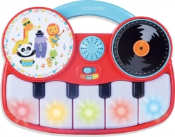 Piano interactif pour enfants avec effets lumineux et sonores 22 × 17 cm