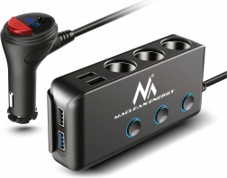 Adaptateur répartiteur pour voiture avec fonction de charge rapide