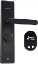 Serrure connectée LOQED Touch Smart Lock noire Wi‑Fi et Bluetooth