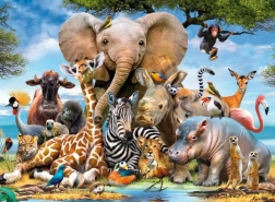 RAVENSBURGER puzzle African Friends 300 pièces