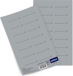 Étiquettes autocollantes pour pots à épices Grey rectangulaires vierges 28 pcs gris CZ/SK