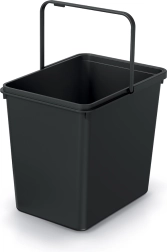 Poubelle Systema Basic 23 l – noir recyclé