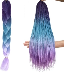 Cheveux synthétiques tressés ombré
