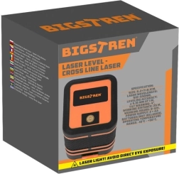 Niveau laser croix BIGSTREN à faisceau vert avec étui
