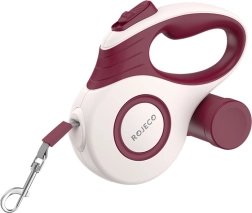 Laisse automatique Rojeco pour chiens 5 m rouge