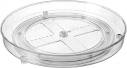 Organisateur rotatif 27 cm en plastique transparent