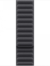 Bracelet magnétique noir à design nervuré pour montre, taille M/L