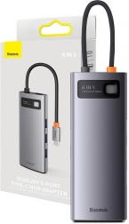 Baseus StarJoy 6 en 1 USB-C hub avec plusieurs connecteurs