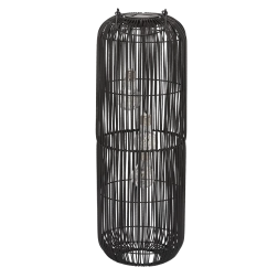 Lampion solaire noir 62 cm
