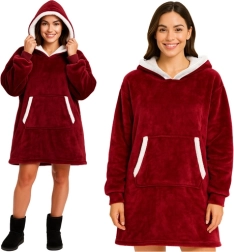 Couverture à capuche XXL RUHHY rouge