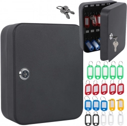 Porte-clés métallique verrouillable pour 48 clés, mural