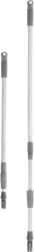 Manche télescopique en acier pour mop et balai 94–158 cm CLEAN SYSTEM