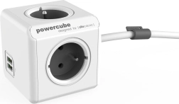 Multiprise rallonge PowerCube Extended USB 1,5 m gris