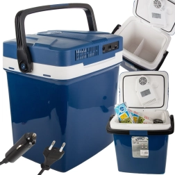 glacière auto thermoélectrique de voyage 26 l avec chauffage, 12 v et 230 v