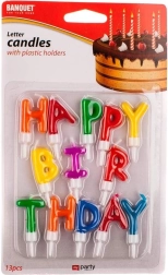 Bougies d’anniversaire Happy 13 pcs