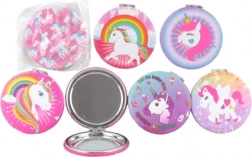 Miroir de poche licorne 7 × 7 cm