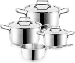Set de casseroles en inox ANETT 7 pièces