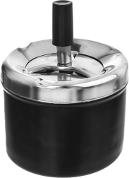 Cendrier métallique avec couvercle 9,5 cm