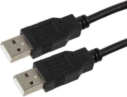 Câble USB noir AM-AM 1,8m