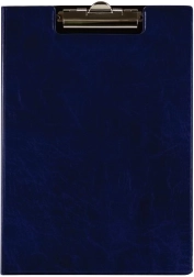 Classeur double A4 bleu brillant