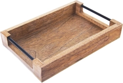 Plateau de service en bois de manguier 30,5 × 20,5 × 6 cm