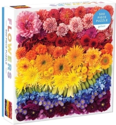 Puzzle Fleurs arc-en-ciel 500 pièces GALISON