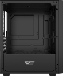 Boîtier PC Darkflash M305 micro‑ATX sans ventilateurs noir