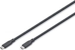 Câble en silicone USB-C vers USB-C 240 W 2 m noir