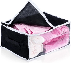 Sac de rangement pour linge de lit 27 l avec fenêtre transparente