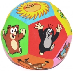 Balle textile avec motif de la Petite Taupe 15 cm