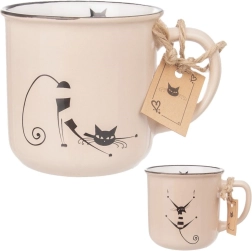 Tasse en céramique avec motif de chat 350 ml