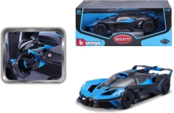 Modèle de voiture en métal 1:18 BUGATTI Bolide bleu‑noir