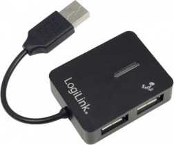 LogiLink Hub USB 4 ports USB 2.0 noir