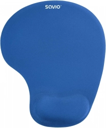 Tapis de souris ergonomique bleu avec repose-poignet SAVIO