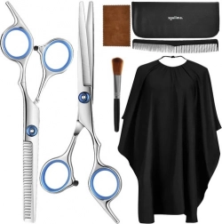 Set de coiffure 7 pièces avec ciseaux et étui