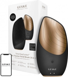 Brosse visage sonique 6-en-1 Geske avec application (gris)