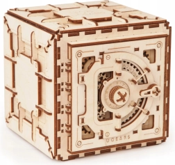 Coffre-fort mécanique en bois UGEARS – puzzle 3D de 179 pièces