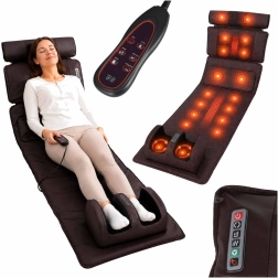 Tapis de massage électrique Shiatsu avec chauffage et massage des pieds