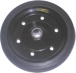 Roue pleine 250 mm avec disque métallique, palier lisse (moyeu 20 mm)