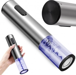 Tire-bouchon électrique pour vin avec ouvre-bouteille et lumière LED