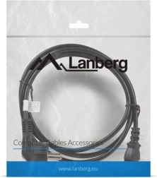 Câble d’alimentation Lanberg Schuko (CEE 7/7) – IEC 320 C13, 1,8 m, noir