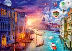 Puzzle Jour et Nuit : Venise 1000 pièces